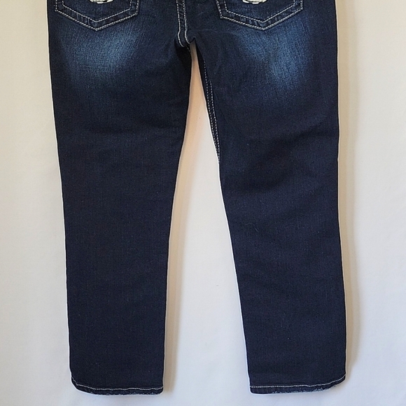 Silver Jeans Suki Mid Capri Dark Wash Size 28 - Picture 3 of 13